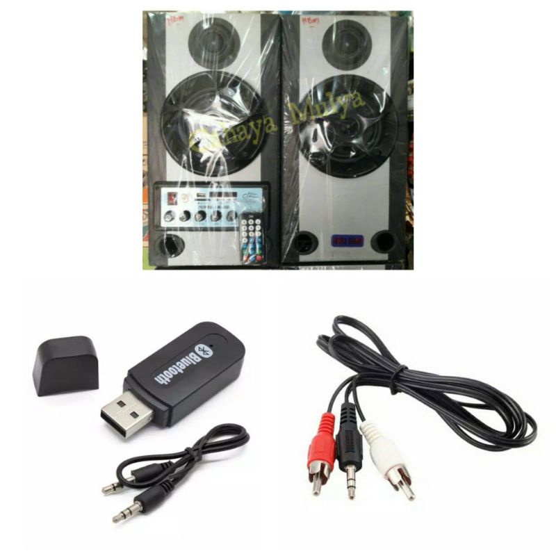 POWER GRAND Active Speaker (Pengeras Suara) PG 888 USB Dengan Bluetooth Music Receiver (USB Bluetoot