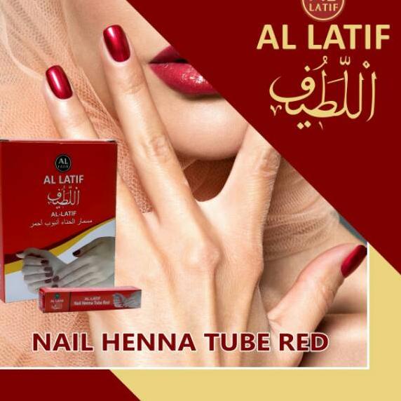 LANGSUNG ATC.. Al-latif nail tube henna Red harga per box