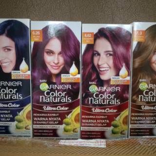  Garnier  color naturals cream cat  rambut  Shopee  Indonesia