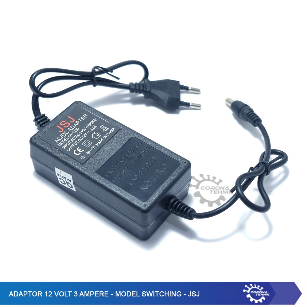 Adaptor 12 Volt 3 Ampere - Model Switching -JSJ