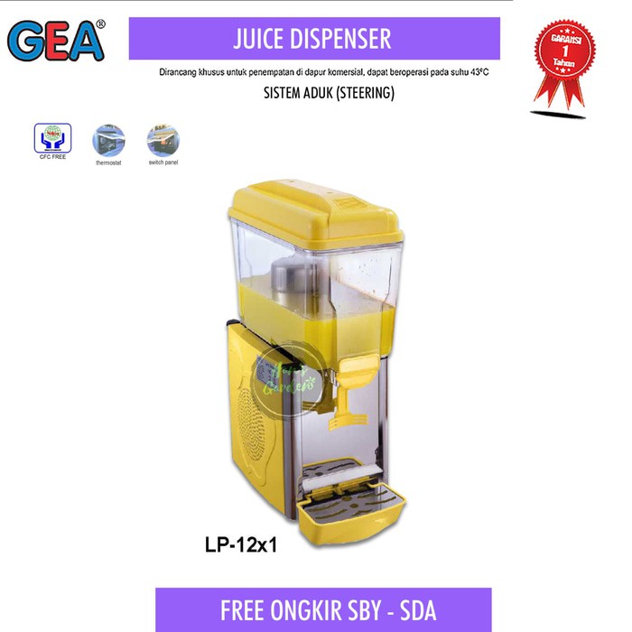 Juice dispenser 1 tabung GEA LP12x1
