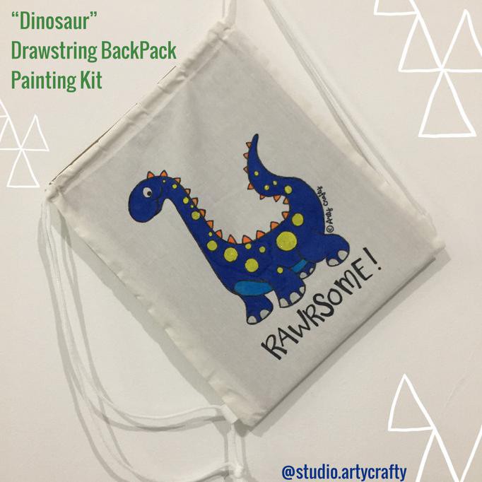 

Terbaru! Dinosaur Drawstring Backpack Painting Kit Murah