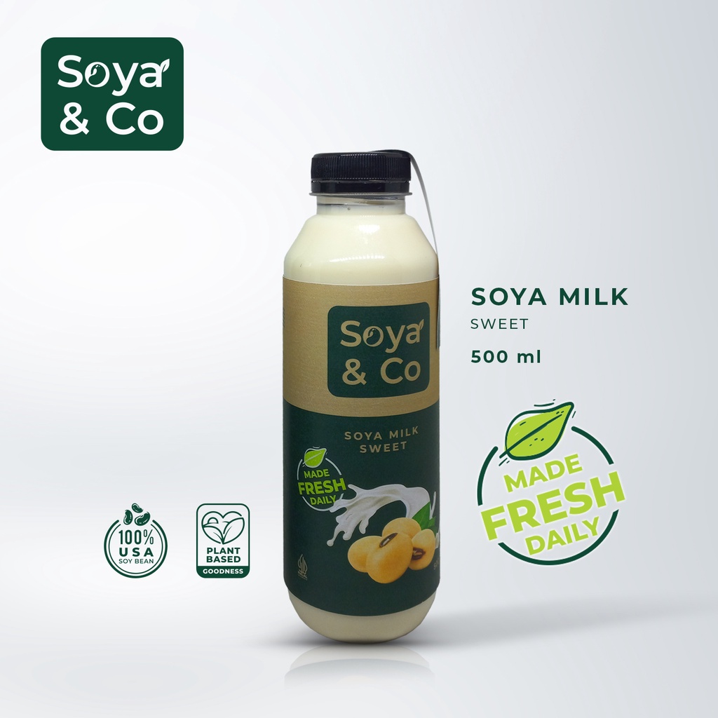 

Susu Kedelai Murni Soya&Co Soy Milk Sweet 500 ml