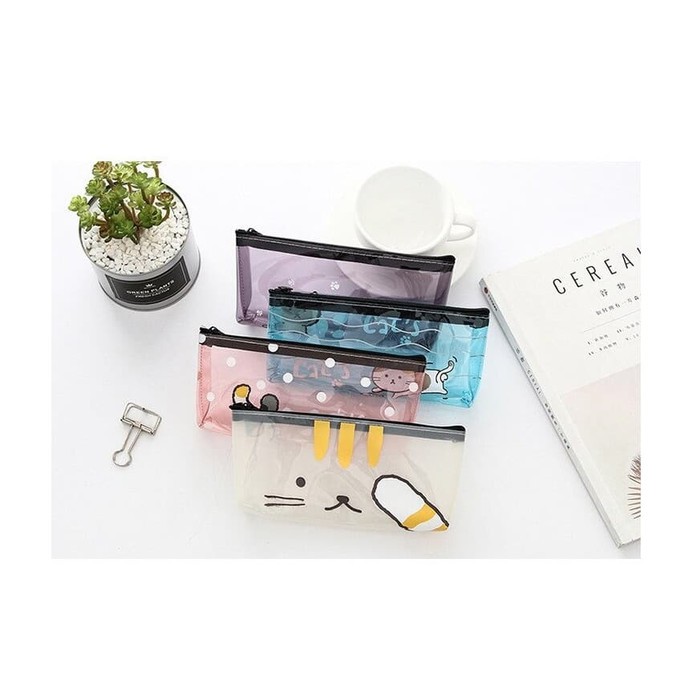 

Grosir TP0037 Tempat Pensil Fanny Little Cat / Tempat Kosmetik - blue