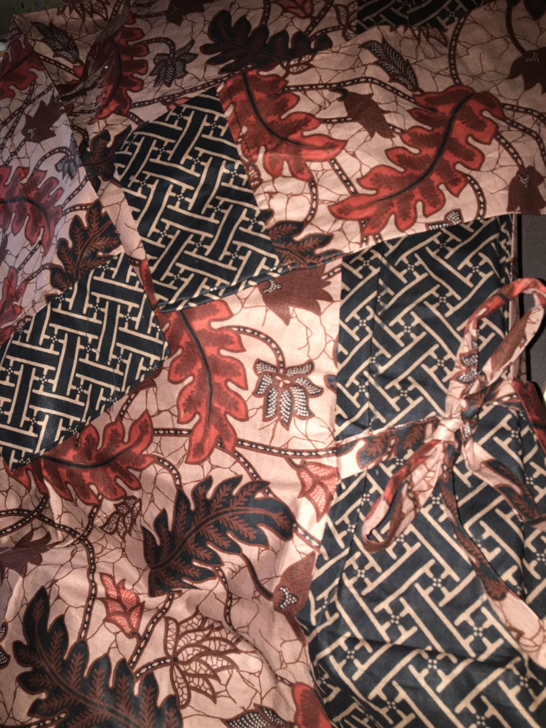 M-l-xl-xxl Batik Tunik Wanita Asj Sa Hrb026 Kenongo Pekalongan Sogan Tulis