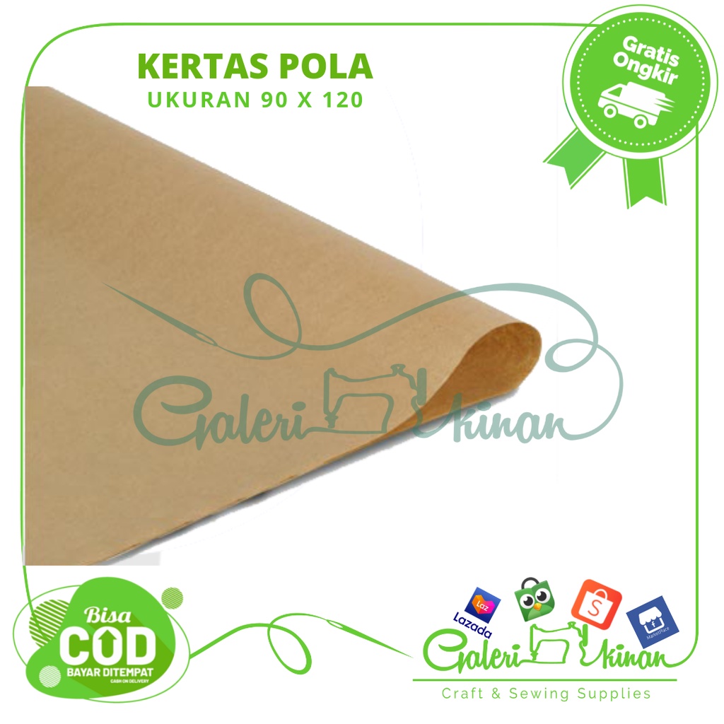 Kertas Pola Jahit (isi 5 lembar)
