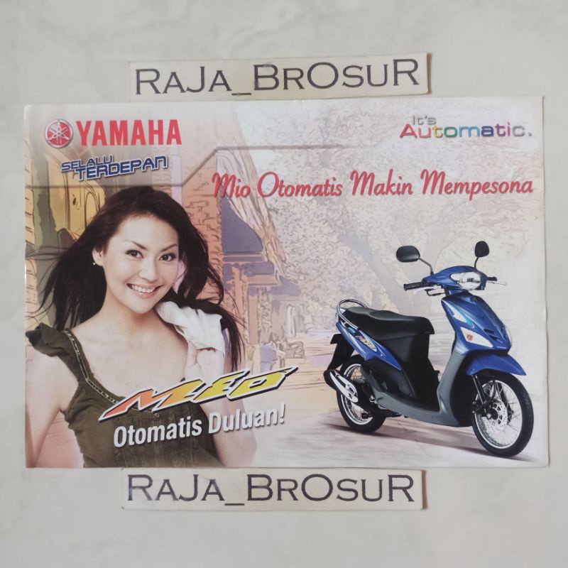 Poster brosur katalog flyer Yamaha Mio Sporty AL115S 2006