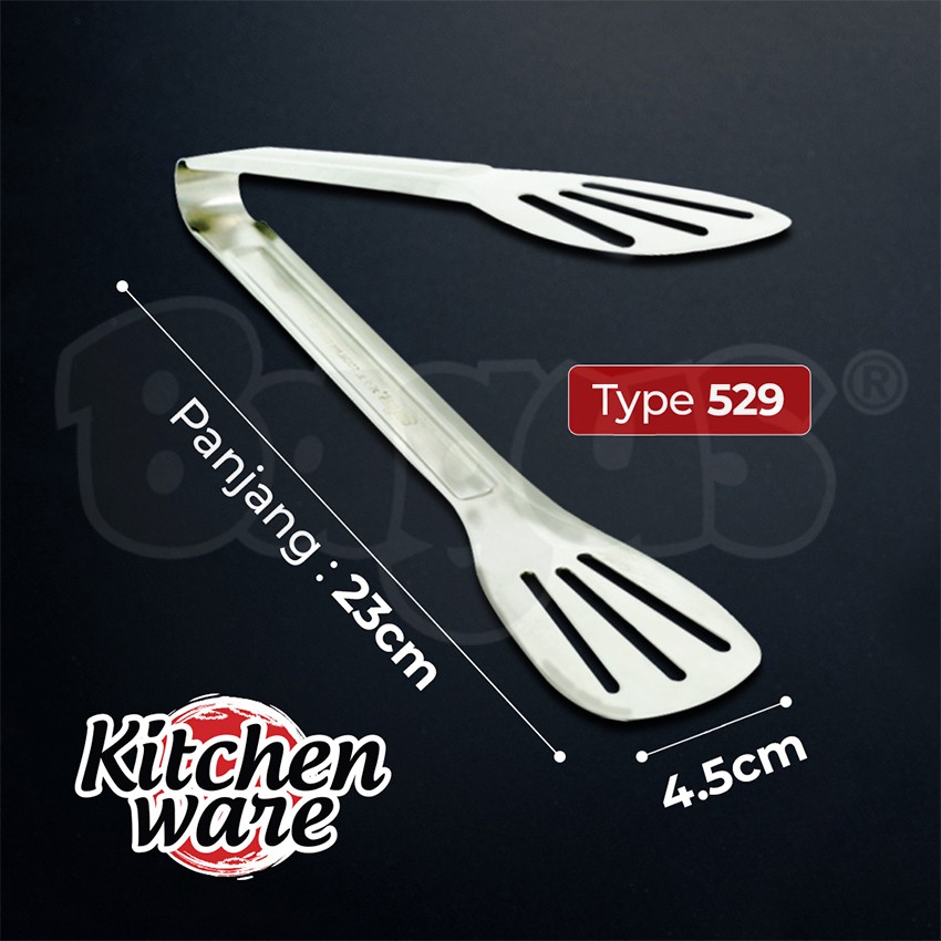 Bagus Kitchenware penjepit makanan daging bbq Sayur buah 9&quot; Tipe 529