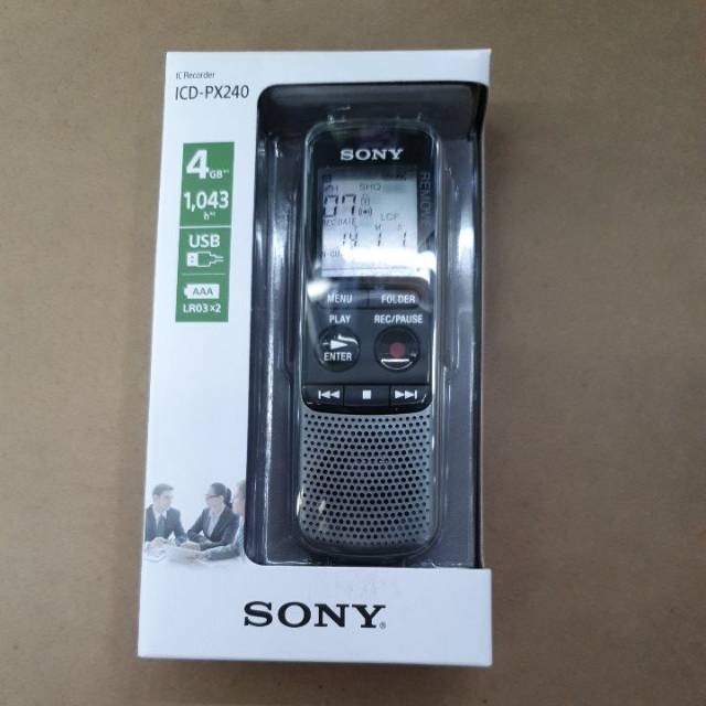 Voice Recording Sony ICD-PX240 Perekam suara Internal 4GB