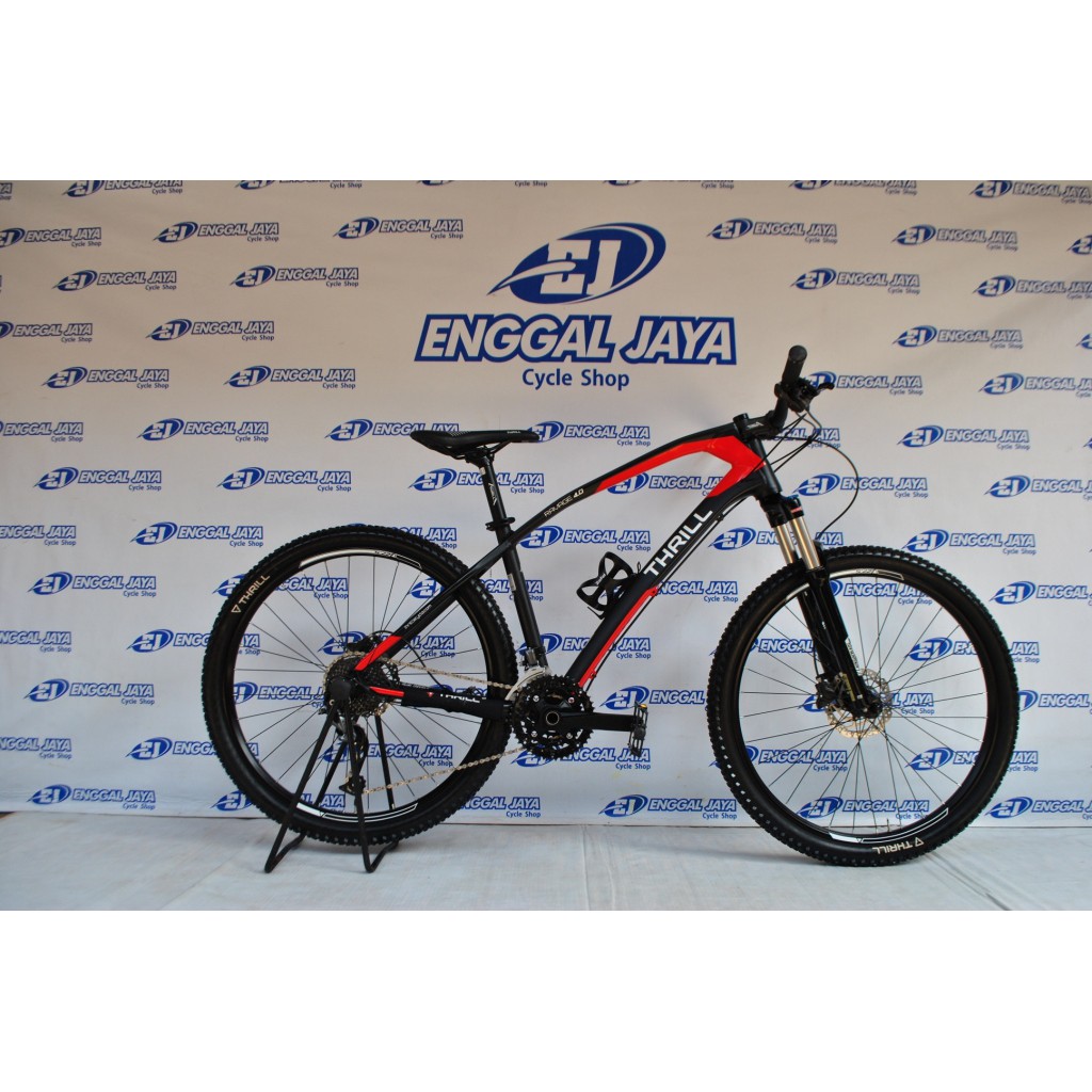Sepeda MTB Thrill Ravage 4.0 27.5 Inch 27 Speed HT2 Shimano Alivio