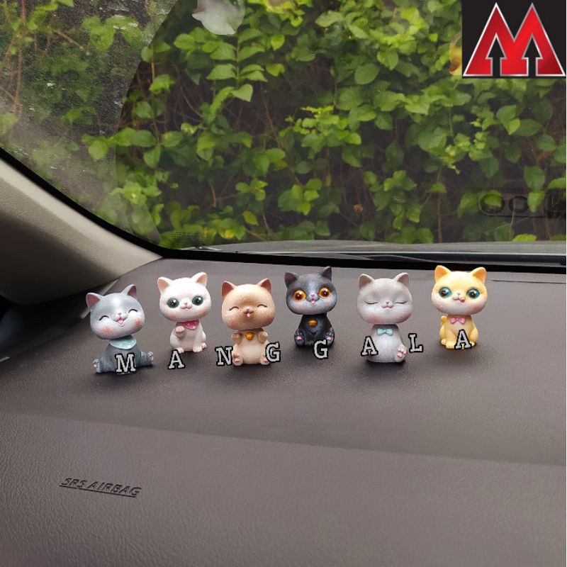 Pajangan Dashboard Mobil Custom Tenaga Surya Karakter Kepala Kuda Donal Bebek B4V8 Balon Smile Coupl