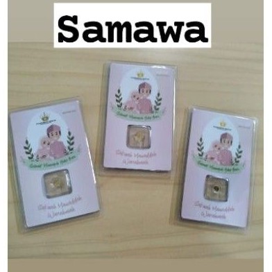 LOGAM MULIA/EMAS MINI 0,1 gr gift series SELAMAT MENEMPUH HIDUP BARU samawa