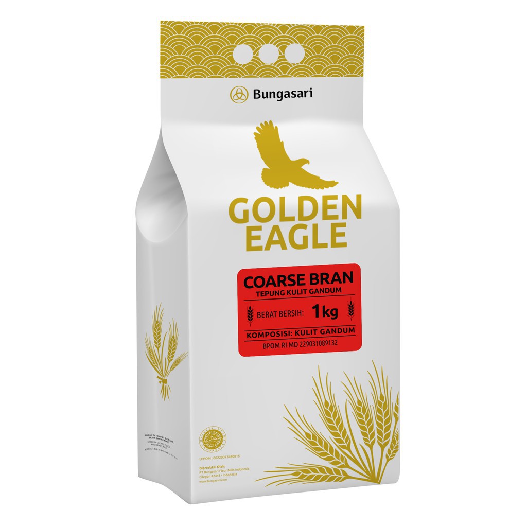 

Tepung Gandum Golden Eagle Coarse Bran 1 kg