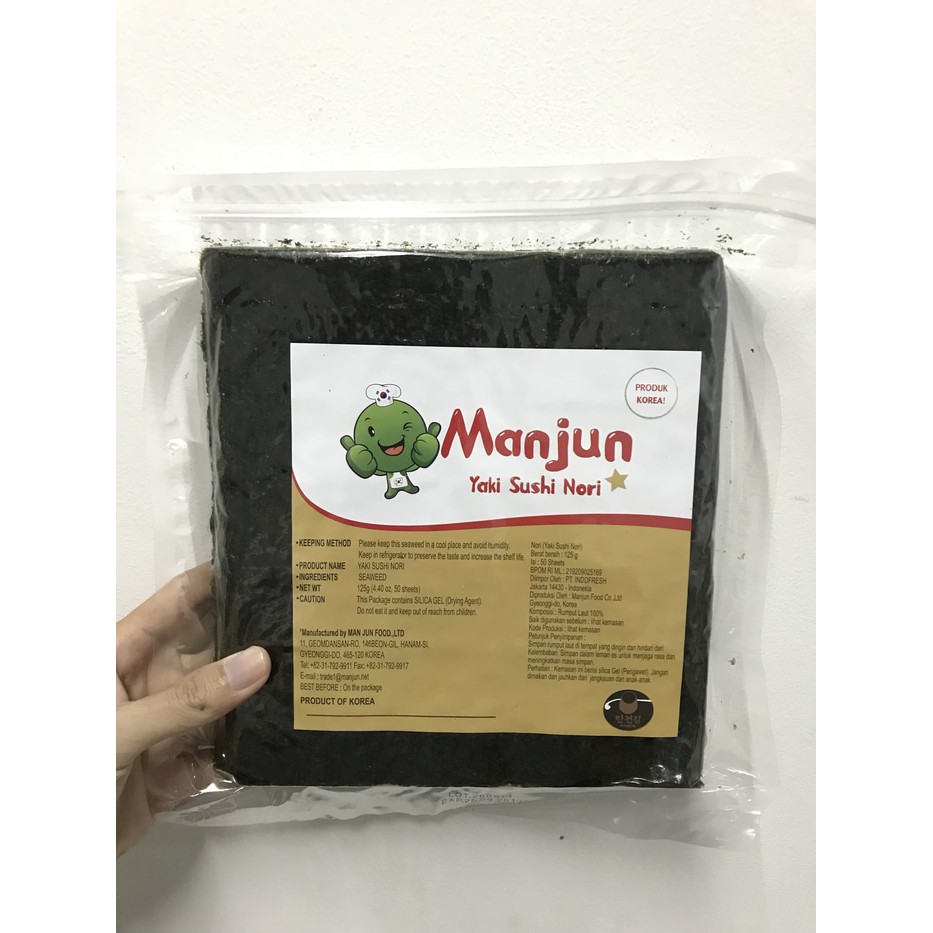 

DISKON MANJUN SUSHI NORI 50 SHEETS !!!