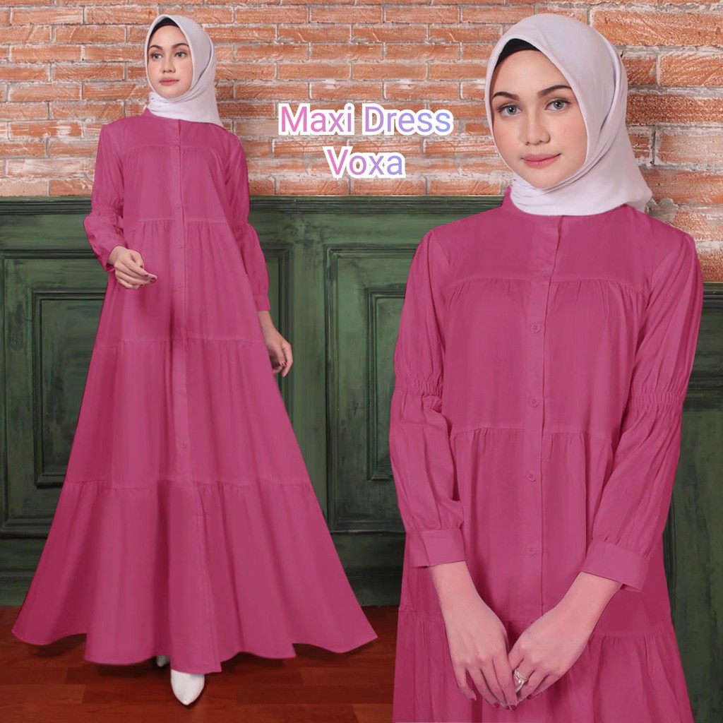 FenishaStore Maxy Dress Wanita Terbaru VoXa Rayon Import