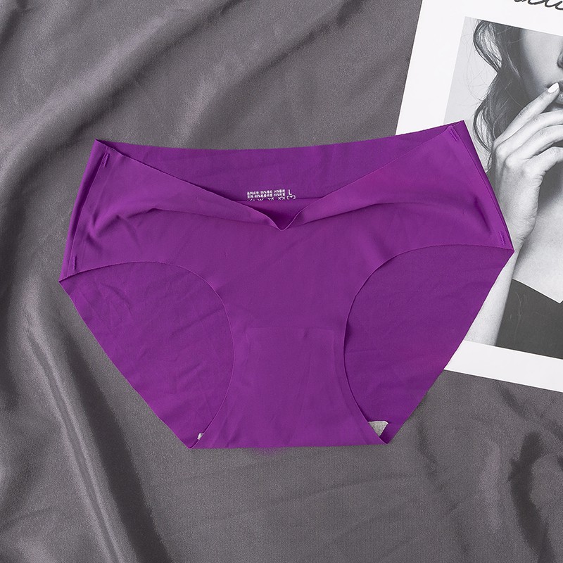 [COD] Celana Dalam Seamless Wanita Premium Quality Seamless Halus Tanpa Jahitan CD Underwear yoroyal-Ungu