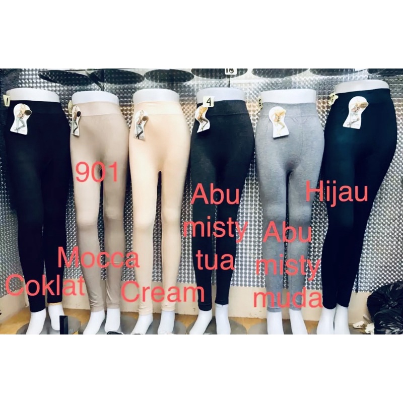 Celana Legging/Leging Basic CHARM 901 &amp; 998 Bahan Rajut/Spandex Freesize &amp; Jumbo