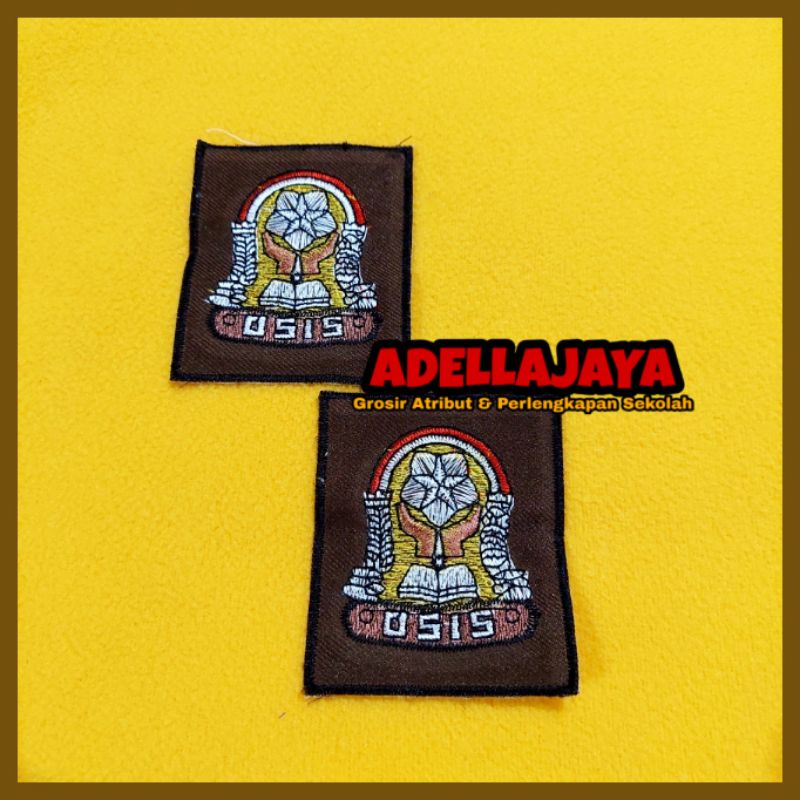 Badge Logo Osis Sekolah Bordir / Emblem Logo Osis / Bet Logo Osis / Patch Logo Osis - Atribut Sekola