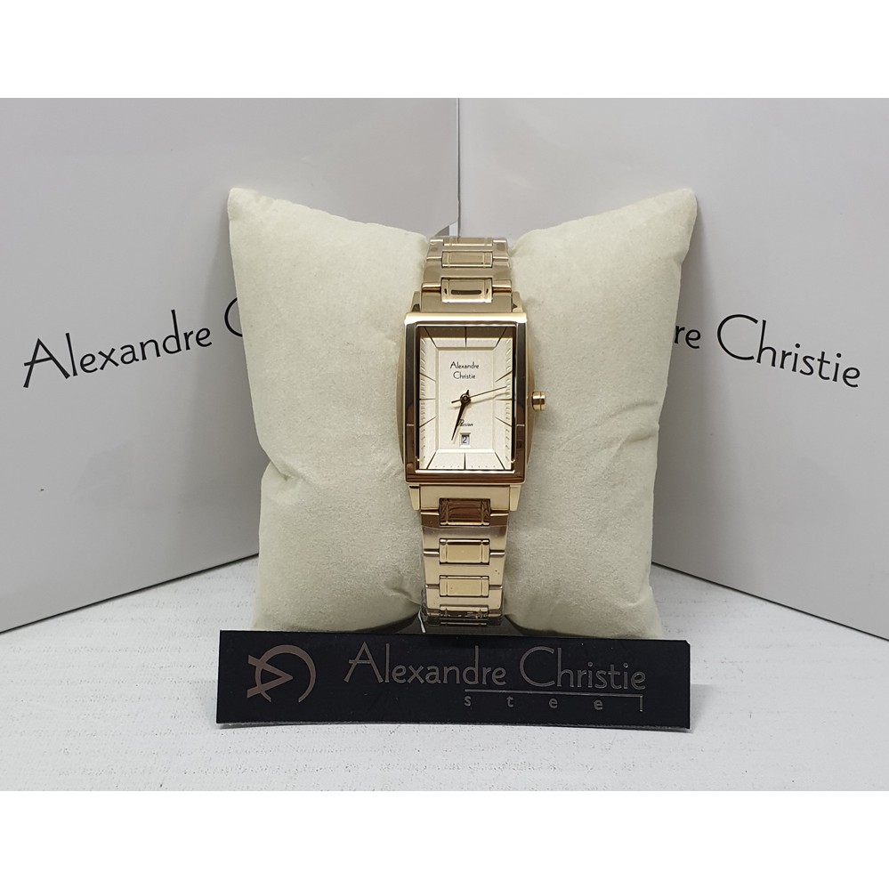 Alexandre Christie Ac2802 Gold Jam Tangan Wanita Original