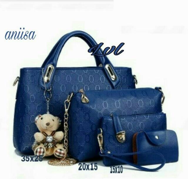 Fashion handbag 4in1 aniisa/fashion wanita /tas handbag 1set murah