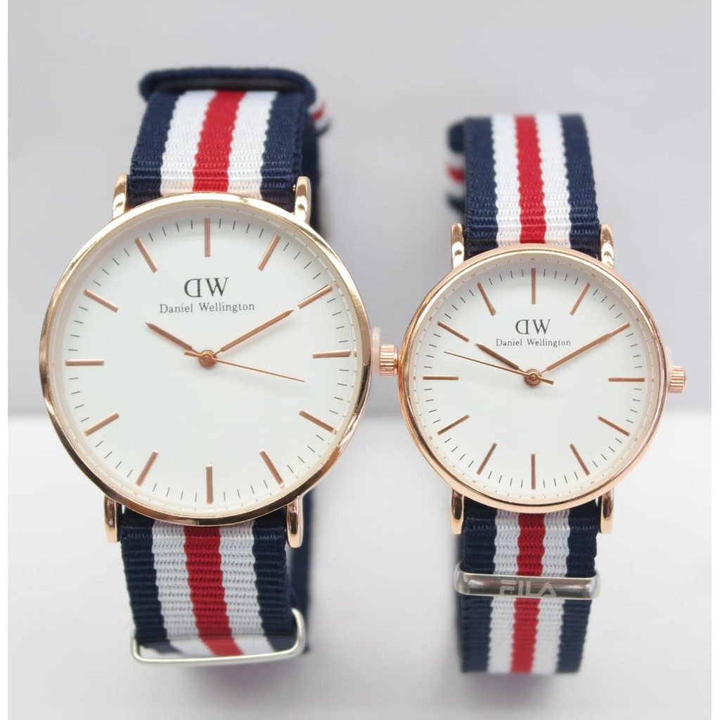 Jam tangan couple DW WD kanvas couple