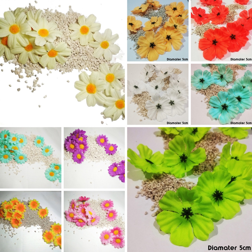 Kelopak Bunga Aster Daisy Matahari Suyok Artificial Seserahan Hantaran Mahar Backround Foto