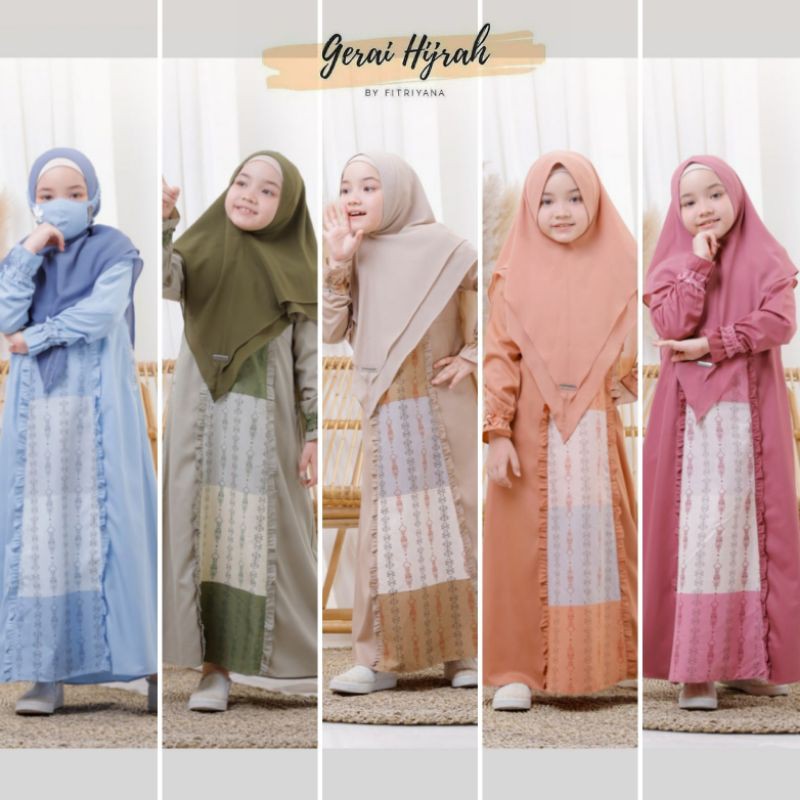 Almaira Dress Kids - Sarimbit Yasmeera 2021