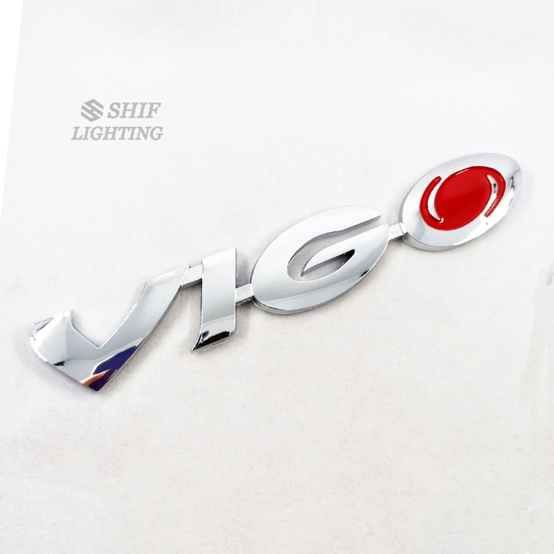 1x ABS Logo VIGO ABS Logo Mobil Auto Hias Emblem Badge Stiker Decal Pengganti Toyota HILUX VIGO