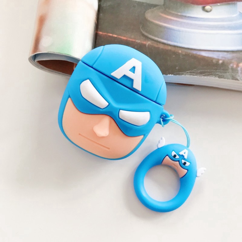 MARVEL Casing Case Pelindung Cover Belakang Bahan Silikon Untuk AirPods 1 2 3