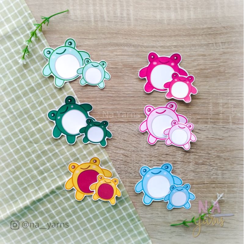 

CUTE FROGGIES STICKER PACK NA YARNS / FROGGY STICKER / STICKER KODOK FROG / GLOSSY STICKER / AESTHETIC JOURNALING STICKER PACK / STIKER LUCU IMUT / STIKER HOME MADE / STICKER SET / STIKER ILUSTRASI