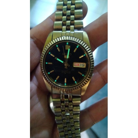 jam tangan seiko 7s26 fluted bezel second bekas original cakep