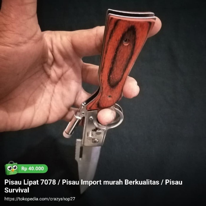 Pisau Lipat 7078 / Pisau Import Murah Berkualitas / Pisau Survival