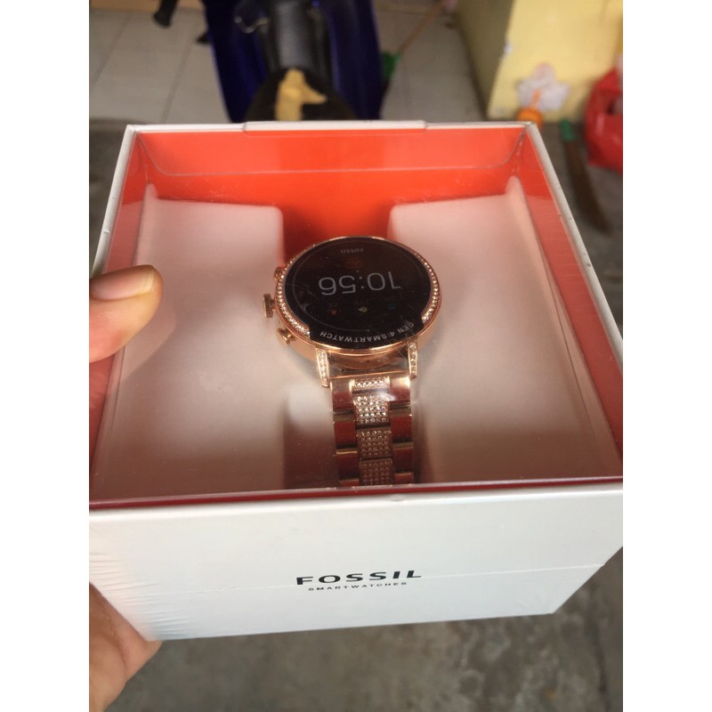 jam fossil gen 4 smartwatch rosegold blink original segel