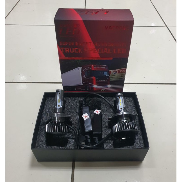 LAMPU LED H4 24 VOLT WARNA PUTIH UNTUK SEMUA JENIS MOBIL 24 VOLT