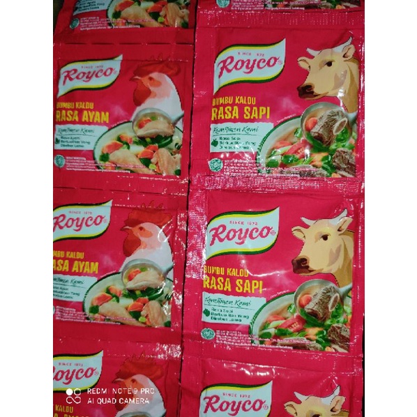 

Royco Ayam, Sapi & Masako Ayam, Sapi Per Sachet