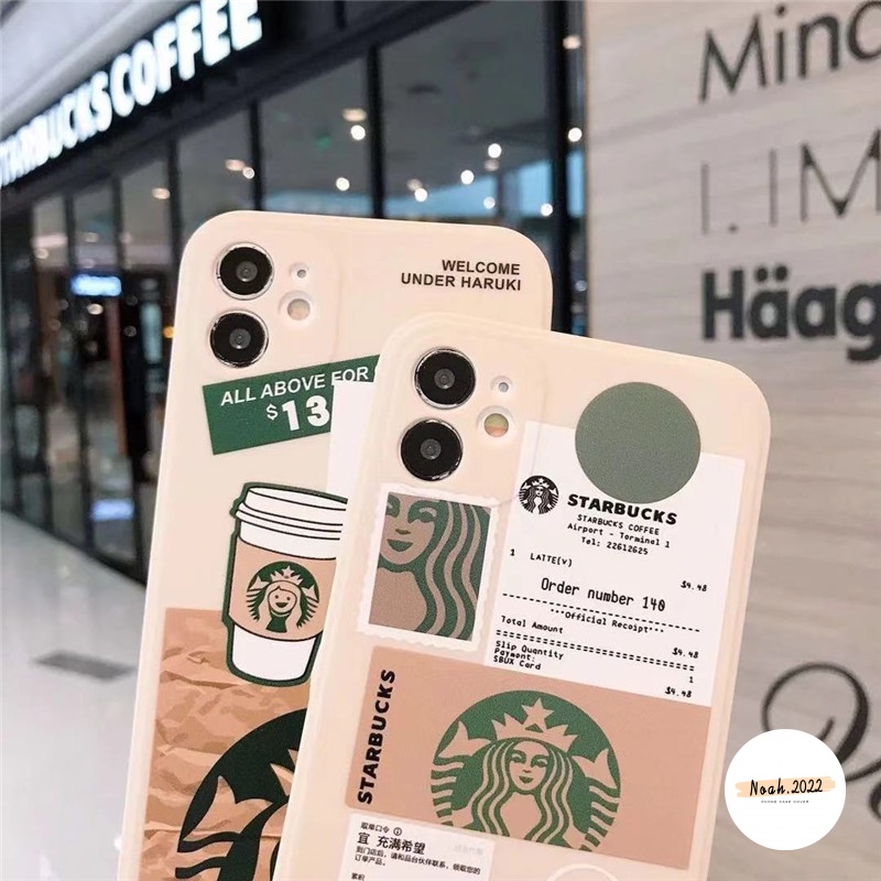 Soft Case TPU Desain Starbucks Untuk Iphone 13 12 11 Pro Max X XR XS Max 6 6s 7 8 Plus SE 2020