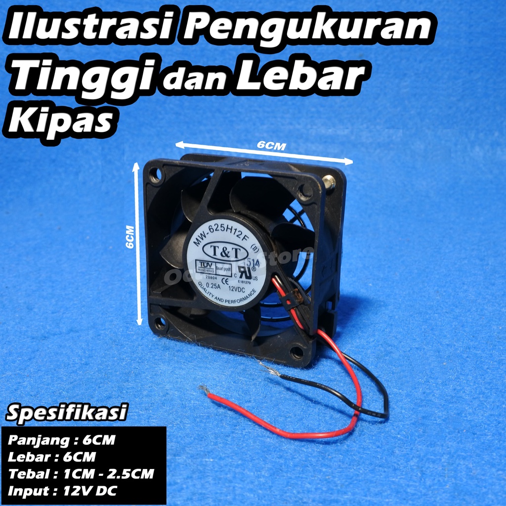 Kipas Fan mini 4cm 5cm 6cm 7cm High Speed DC 12V