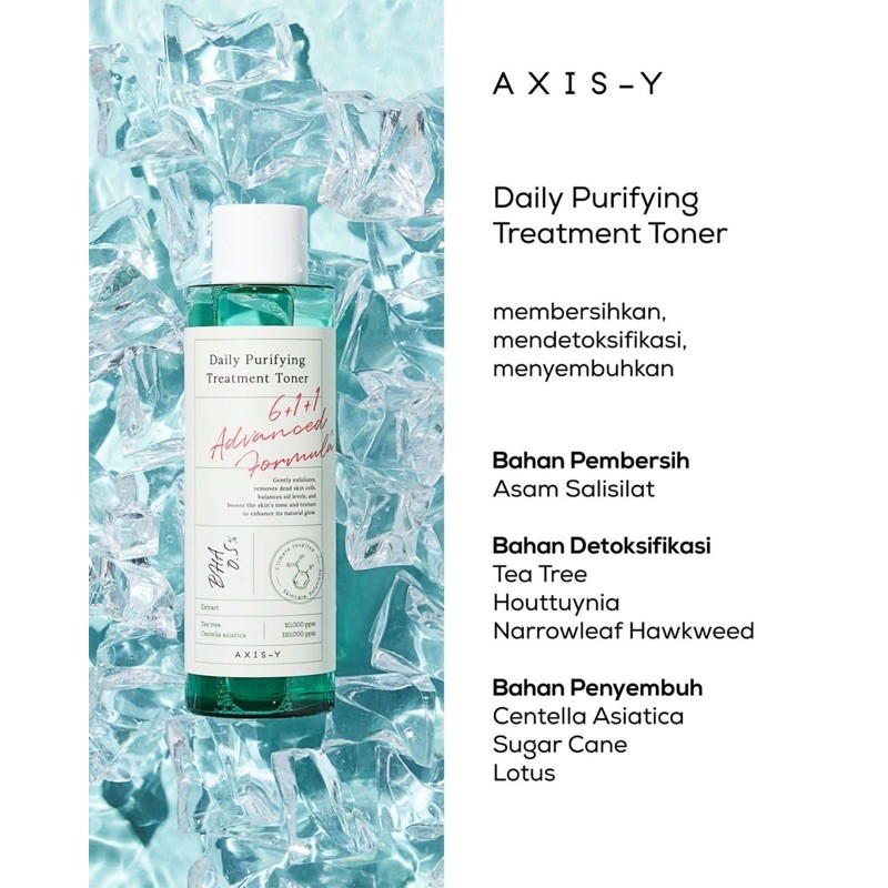 AXIS-Y Daily Purifying Treatment Toner Korea / Axisy Axis Y 6+1+1 Advanced Formula / Cleansing Wajah