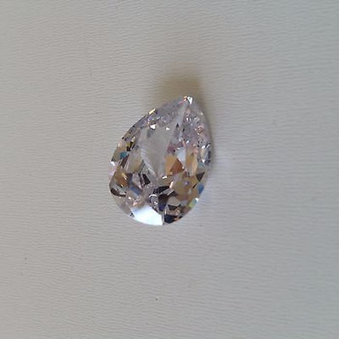 A5 Quality Permata Cubic Zirconia Tetes Air Pear Shape Tear Drop Perbutir