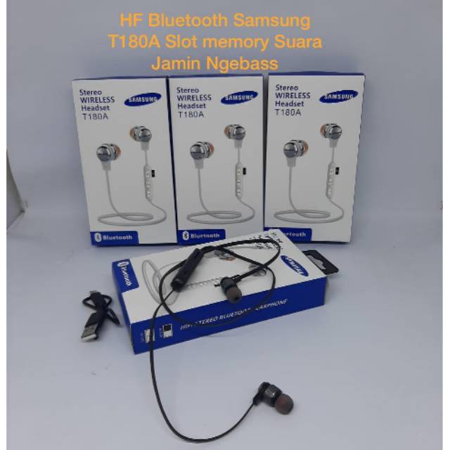 Headset Sport Bluetooth Samsung T180A Super Bass