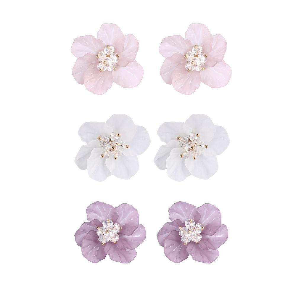 Suyo Petals Earrings Charm Akrilik Fashion Elegan