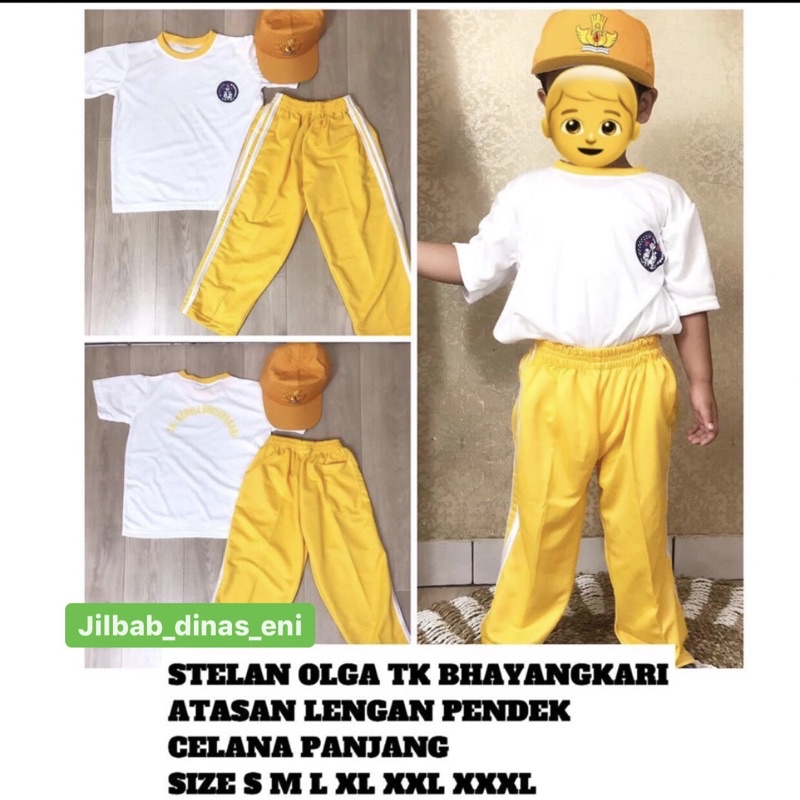 STELAN OLGA TK BHAYANGKARI ATASAN PENDEK CELANA PANJANG