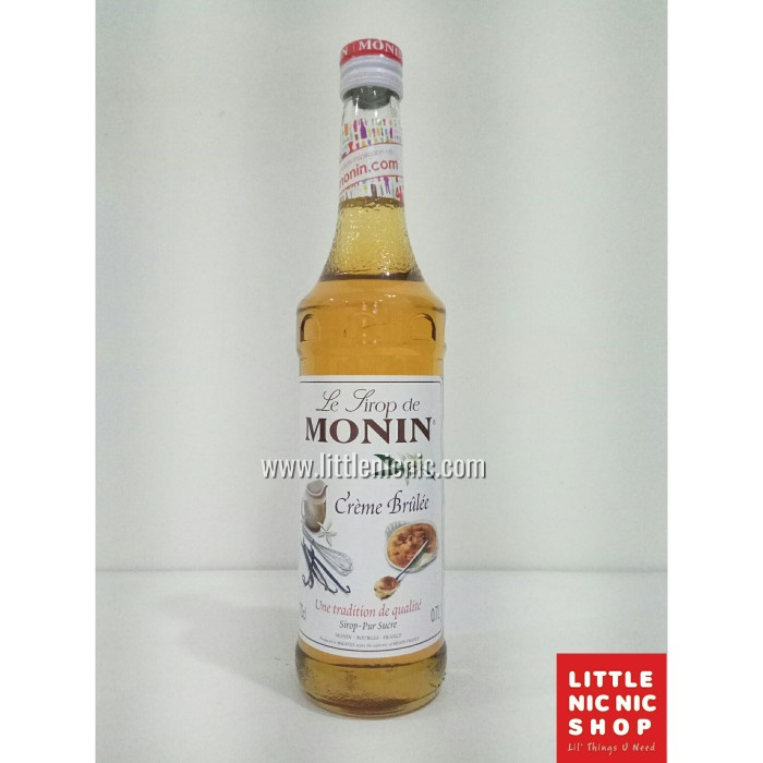 

Sirup MONIN SYRUP Creme Brulle 70 CL (700ml)