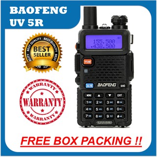HT Baofeng UV5R Radio Komunikasi UV 5R  5 Watt Dual Band Garansi 1 tahun Handy Talky R W Bopeng