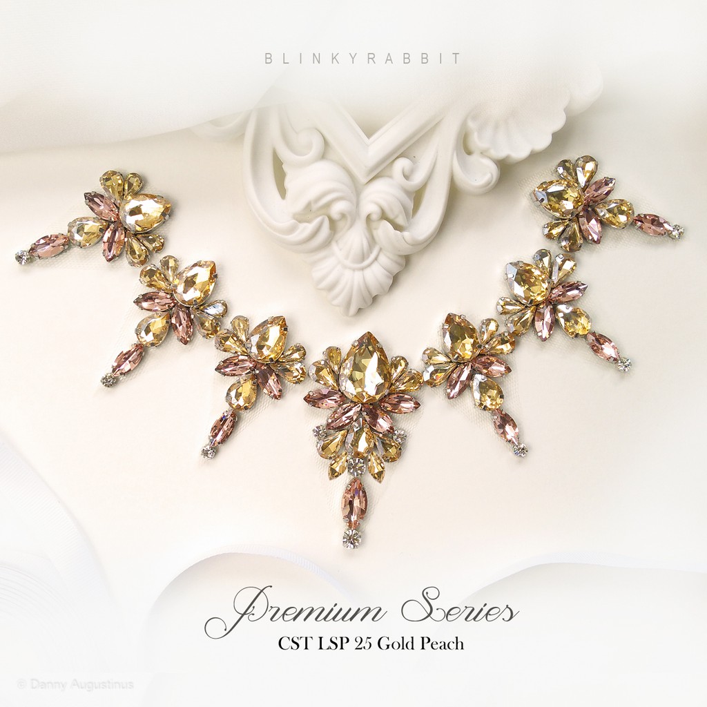 Payet Rangkai Leher Premium CST LSP 25 Gold Peach
