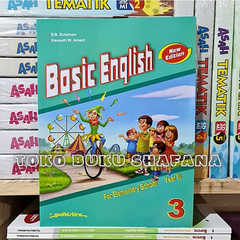 ORIGINAL!!! Buku BASIC ENGLISH NEW EDITION Kelas 1,2,3,4,5,6 SD YUDHISTIRA