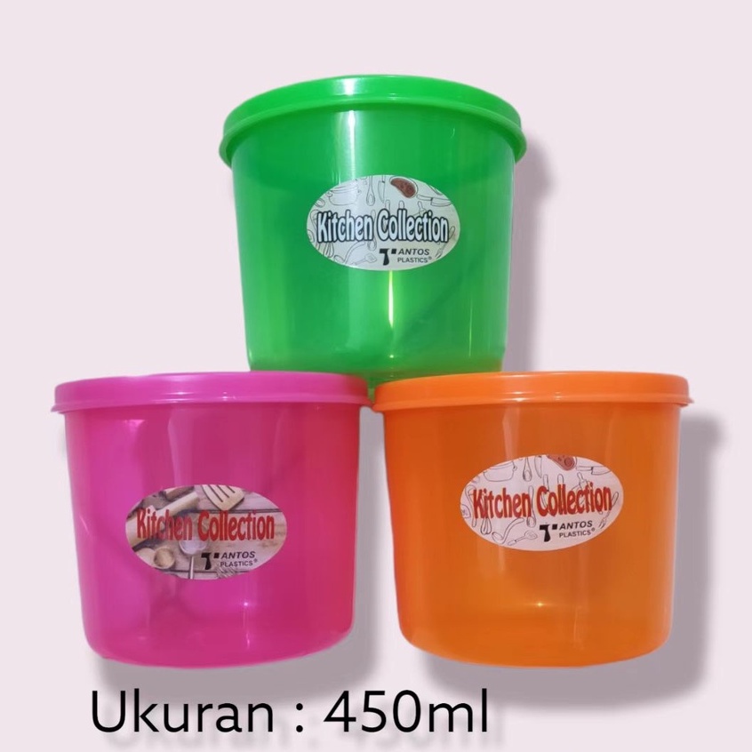 Toples Mini Plastik 450mL / Toples Sambal / Toples Mini Tantos / Sealware