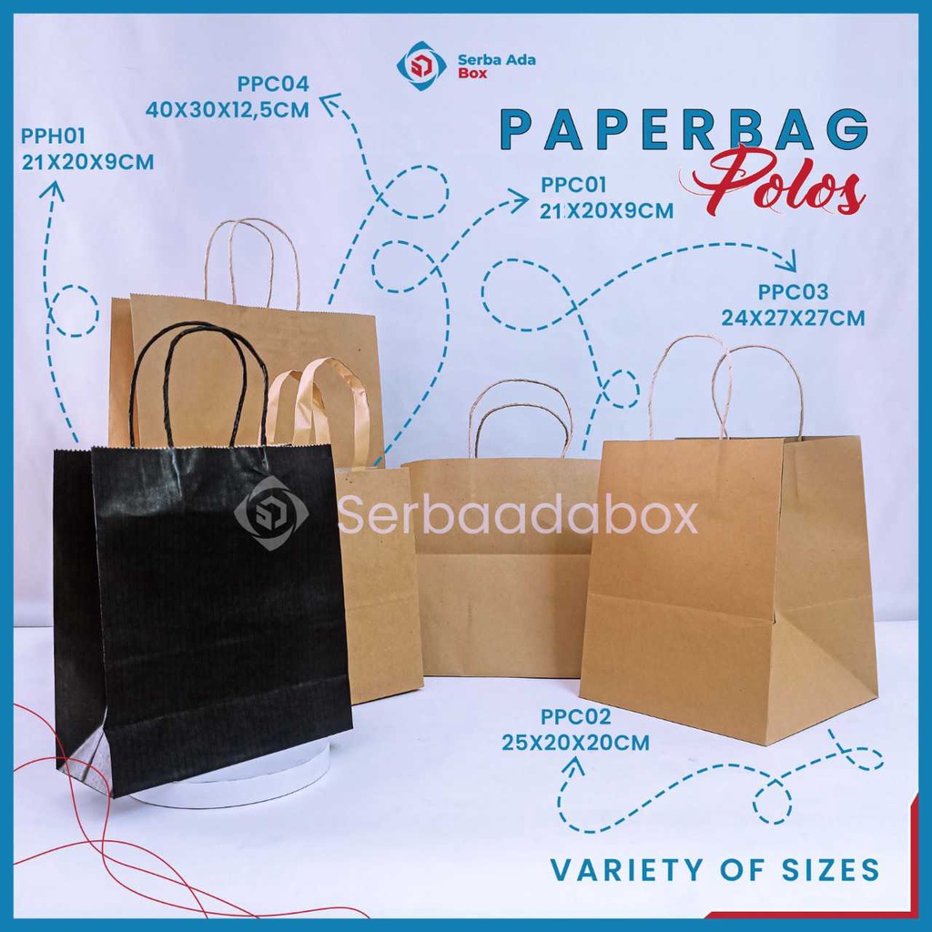 

PAPER BAG POLOS / HITAM / TAS KERTAS BELANJA / SHOPING / KANTONG SOUVENIR