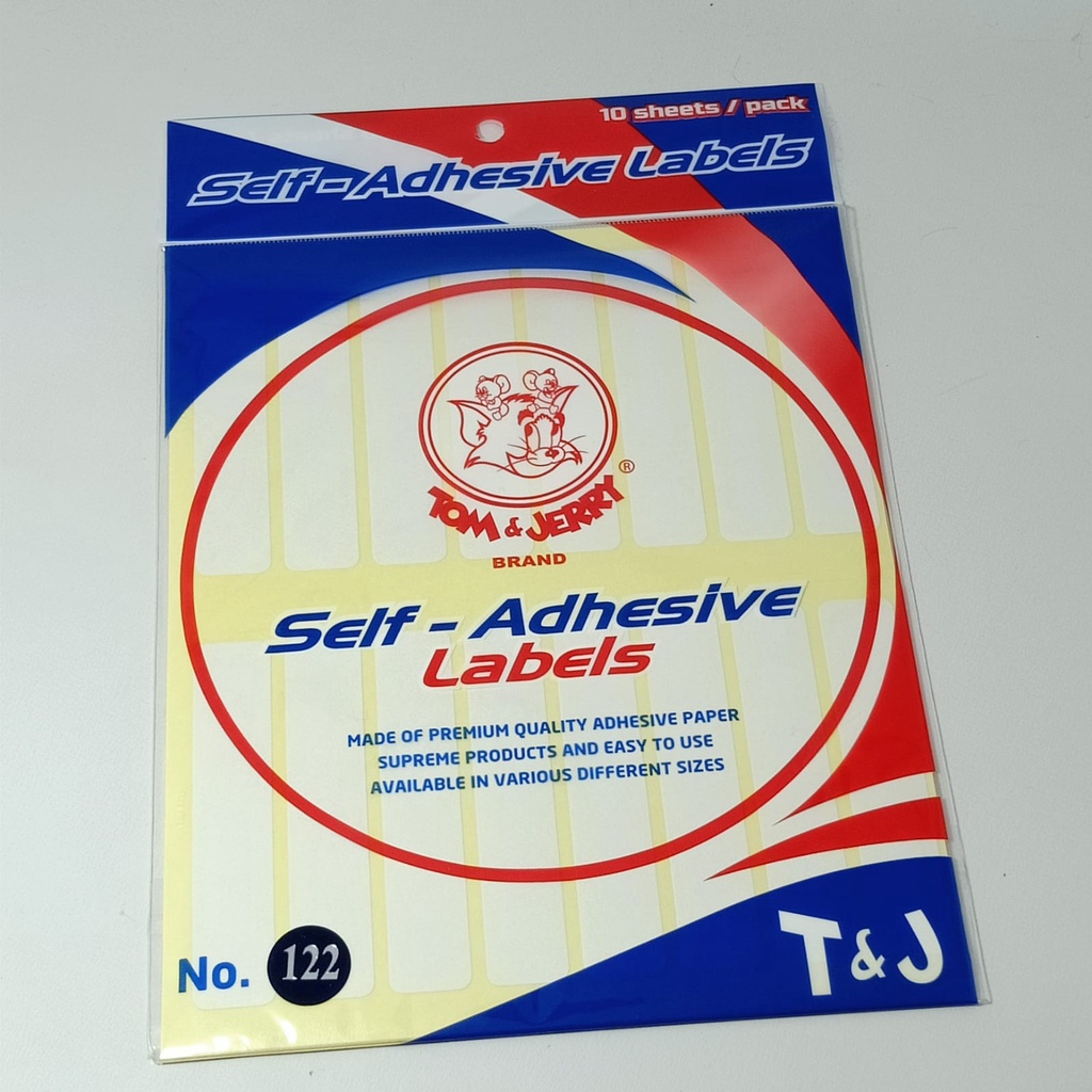 

Label Tom And Jerry No. 122 - Label Nama ATK