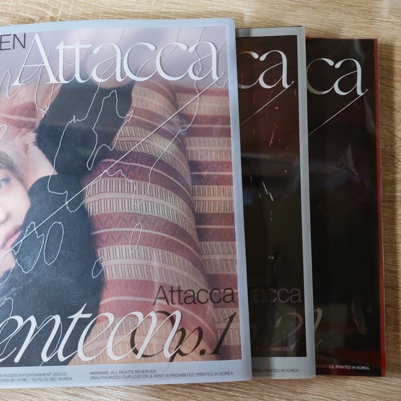 [Ready stock] SEVENTEEN Attacca Album Only Op1 Op2 Op3 Hiphop Vocal Performance